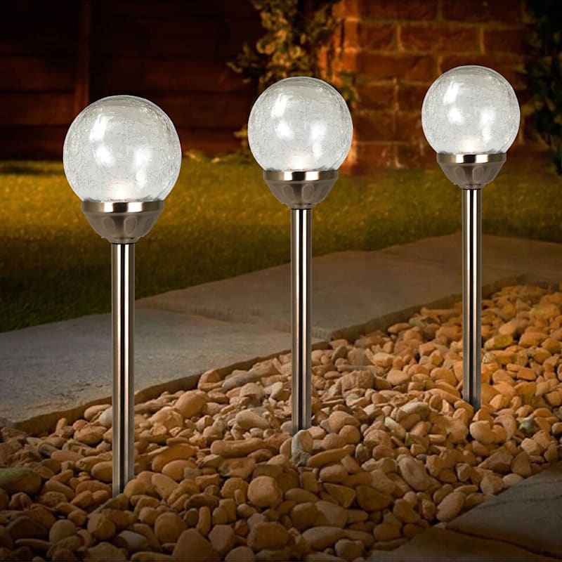 LED Solar Pathway Lights - 2.4 Lumen